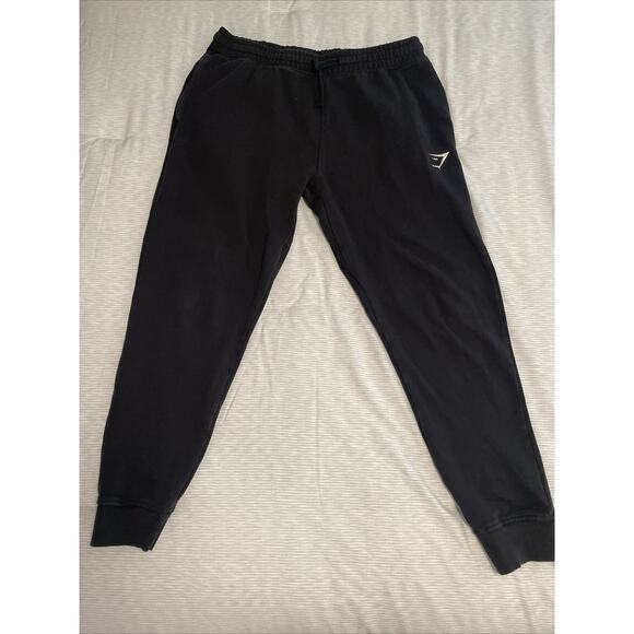 Gymshark Men’s Essential Oversized Joggers Black Size Large – Comfort Fit - Picture 1 of 5